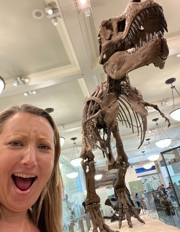 Jennifer at the Museum of Natural History